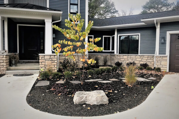 Front entryway landscaping